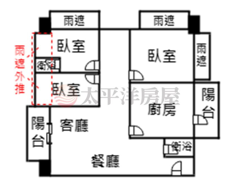泰山買房賣屋雅庭名門三房車,新北市泰山區忠孝街