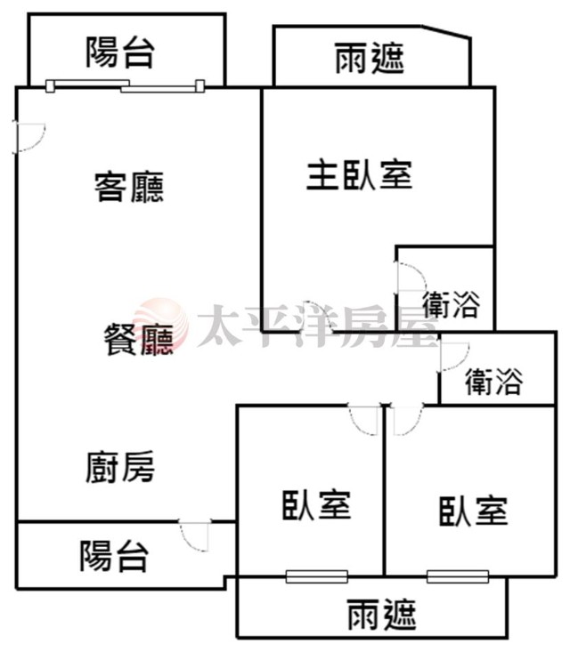 泰山買房賣屋雅築方正三房車,新北市泰山區明志路一段
