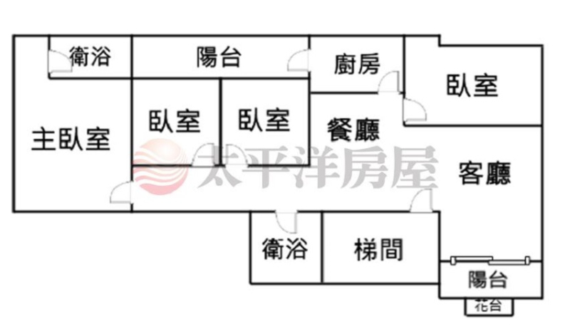 泰山買房賣屋超大坪數低公設四房車,新北市泰山區楓江路