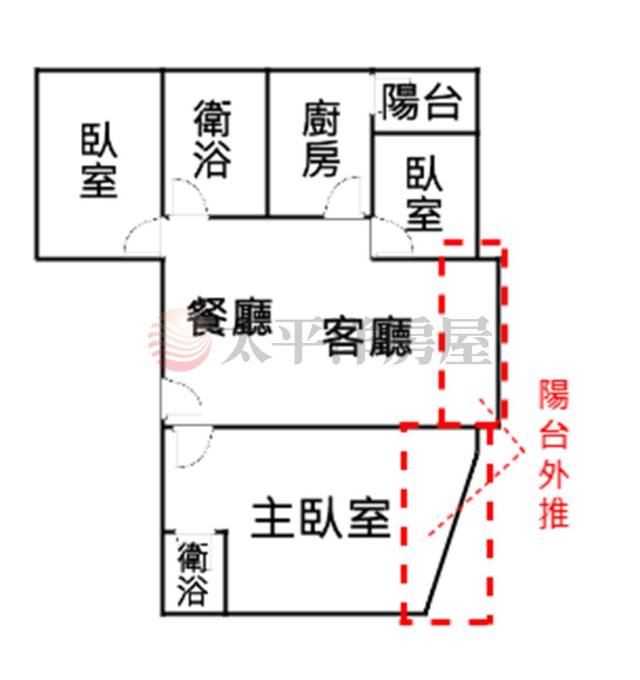 泰山買房賣屋學區旁麗池採光美三房車,新北市泰山區泰林路二段