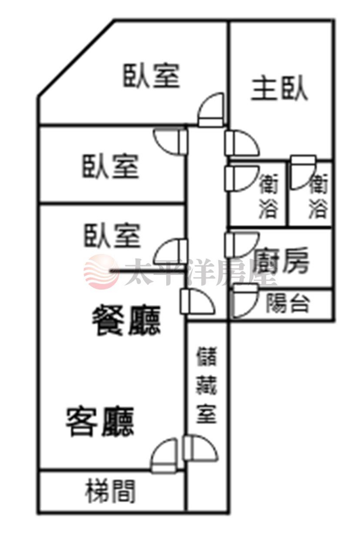 泰山買房賣屋低公設免整理華廈四房,新北市泰山區泰林路二段