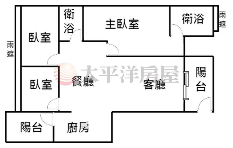 泰山買房賣屋稙村秀宮廷三房車,新北市泰山區明志路二段