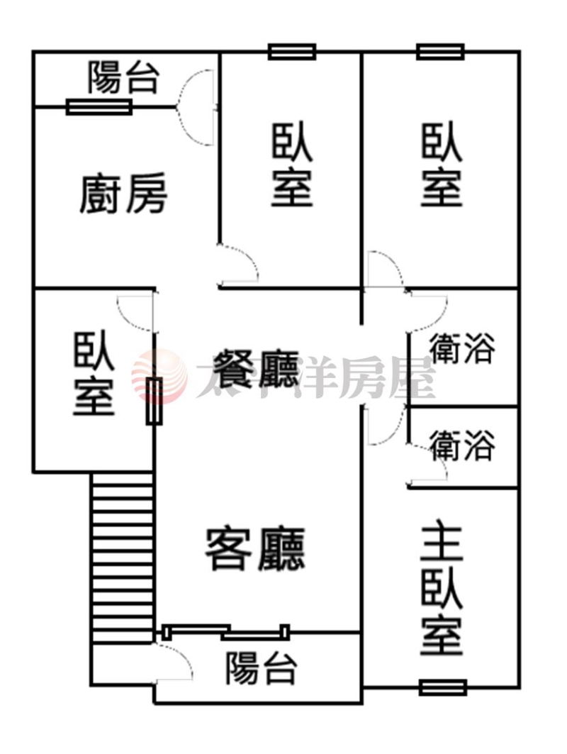 五股買房賣屋學區旁天然瓦斯大四房,新北市五股區自強路