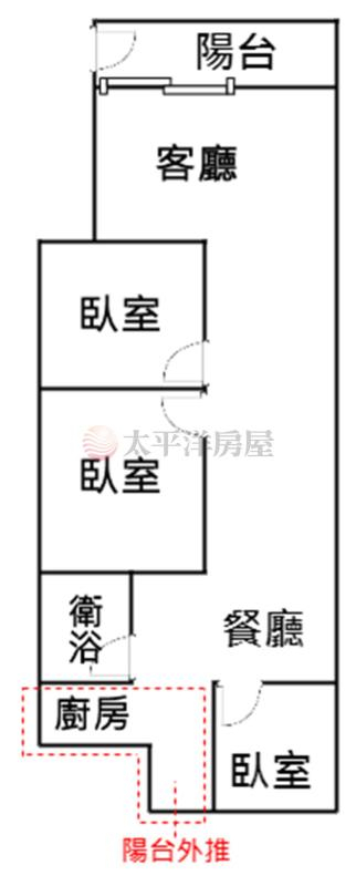 泰山買房賣屋三面採光邊間美寓,新北市泰山區公園路