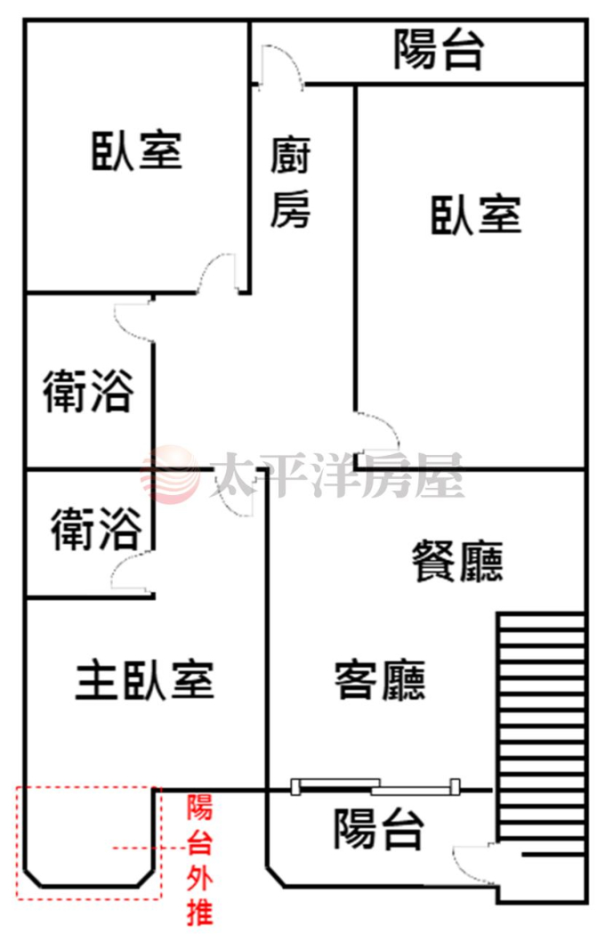 泰山買房賣屋美妝學區方正三房,新北市泰山區忠孝街