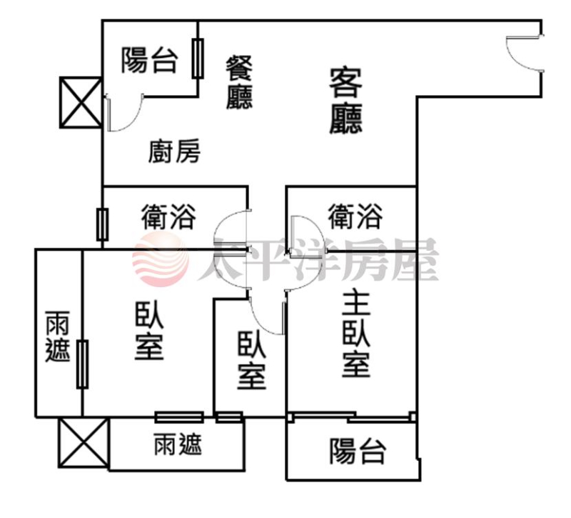 五股買房賣屋樂洋洋邊間採光三房車,新北市五股區新城八路