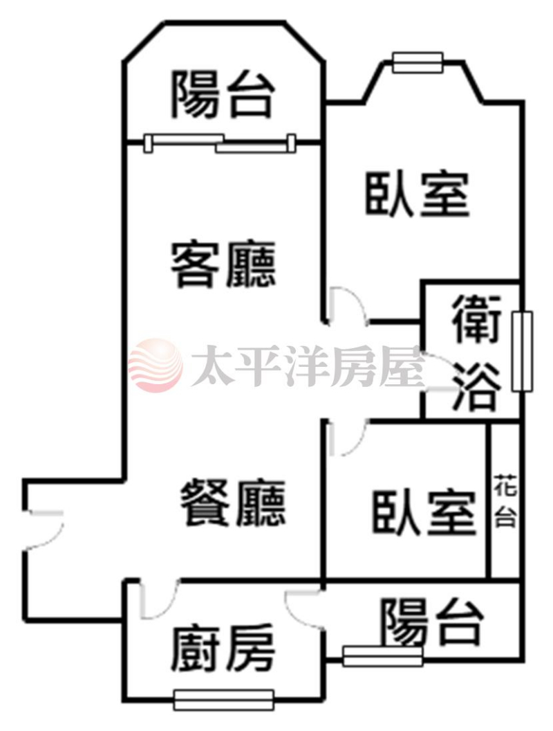 泰山買房賣屋無限棟距前後陽台大兩房,新北市泰山區明志路二段