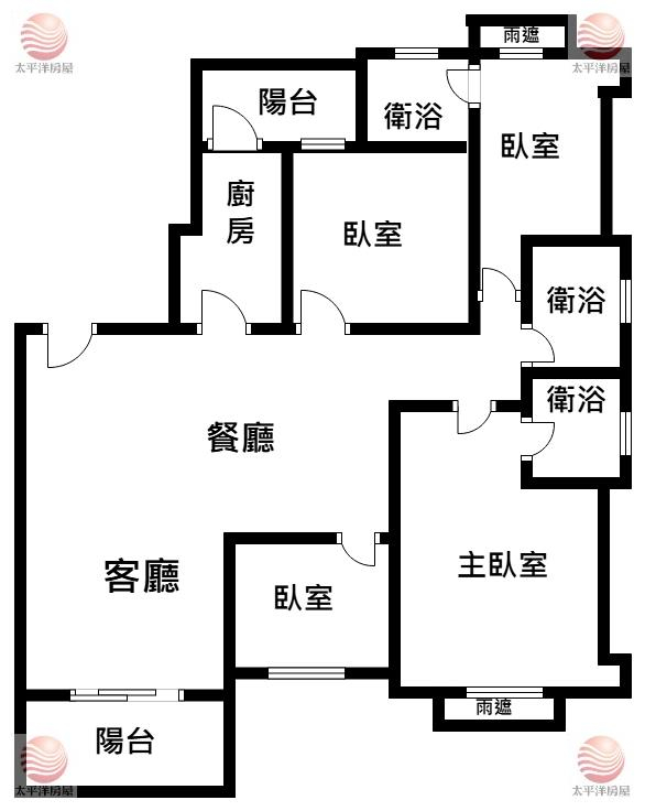 五股買房賣屋傳奇大院邊間雙主臥四房車,新北市五股區民義路一段