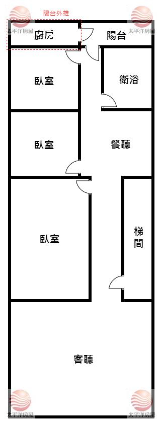 泰山買房賣屋學區低樓層方正公寓,新北市泰山區民生路