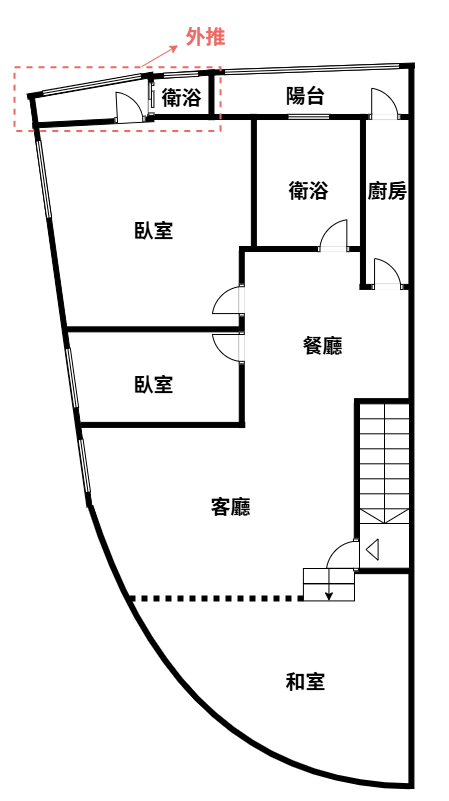 五股買房賣屋邊間明亮公寓二樓,新北市五股區成泰路三段