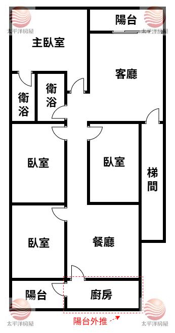 五股買房賣屋三樓全新裝潢四房前後陽台美寓,新北市五股區西雲路
