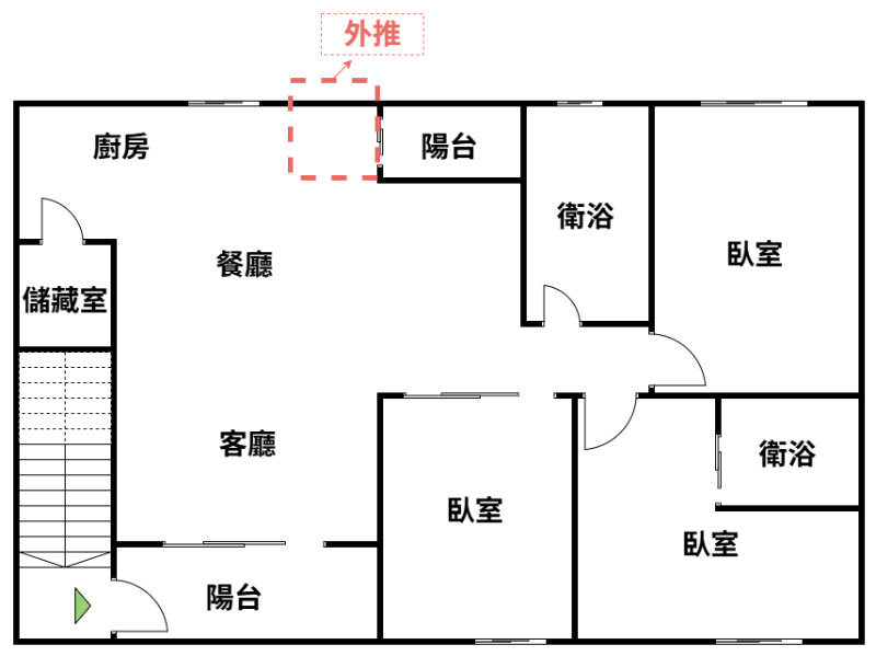 泰山買房賣屋前後陽台溫馨3房美寓,新北市泰山區應化街