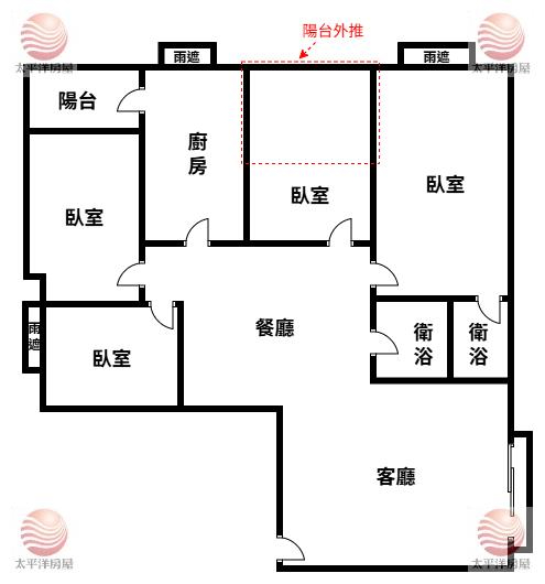 泰山買房賣屋18甲愛樂方正大四房,新北市泰山區仁義路