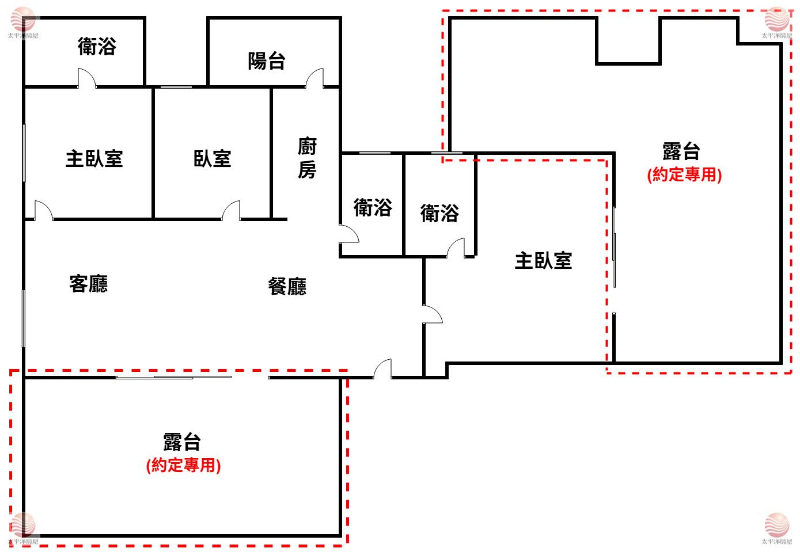 富總青沐邊間雙主臥大露臺雙車位,新北市五股區新城一路