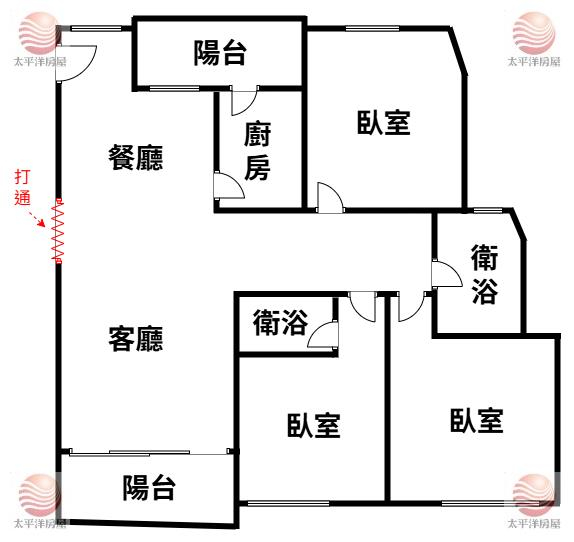 泰山買房賣屋晶華小築溫馨三房,新北市泰山區明志路二段