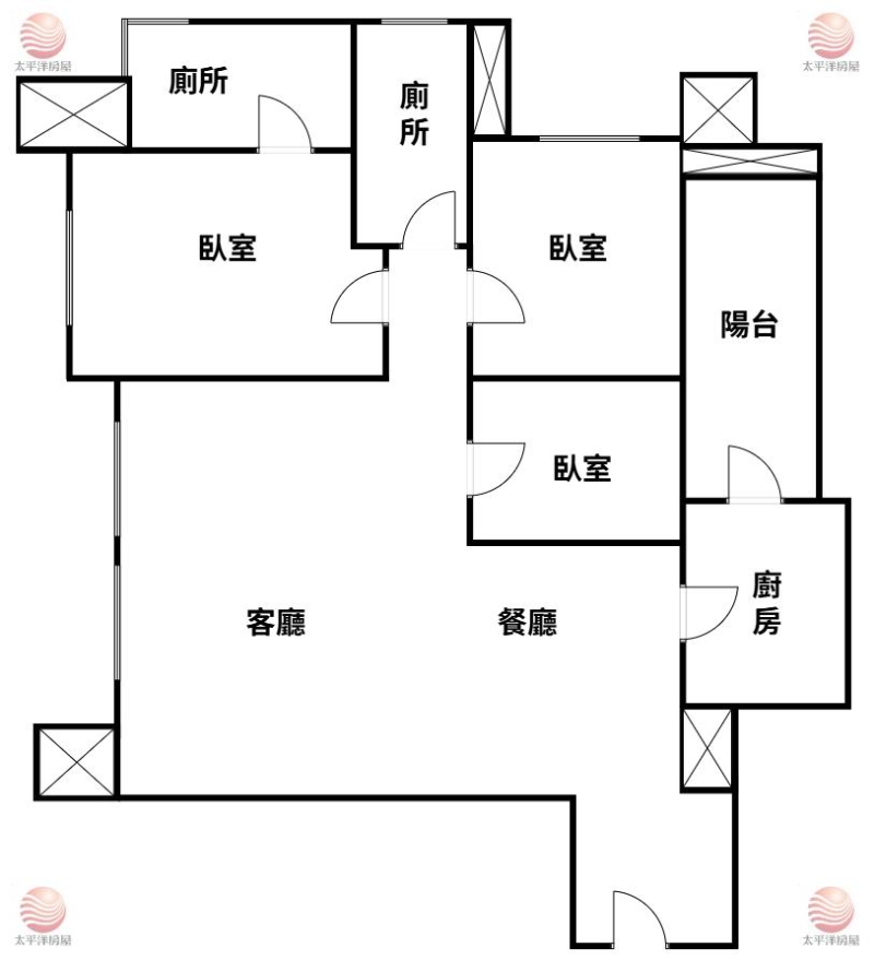 泰山買房賣屋知名華固邊間四房雙車,新北市泰山區花田路