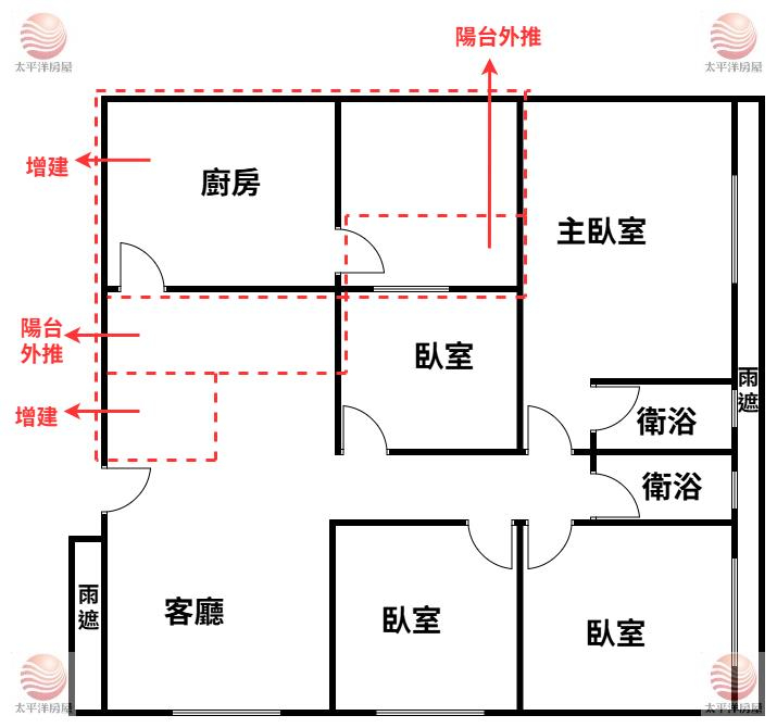 泰山買房賣屋18甲旁低公設採光美4房,新北市泰山區楓樹街