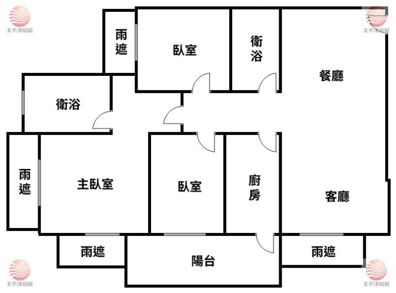 五股買房賣屋漢特綠邸稀有山景邊間三房,新北市五股區凌雲路一段