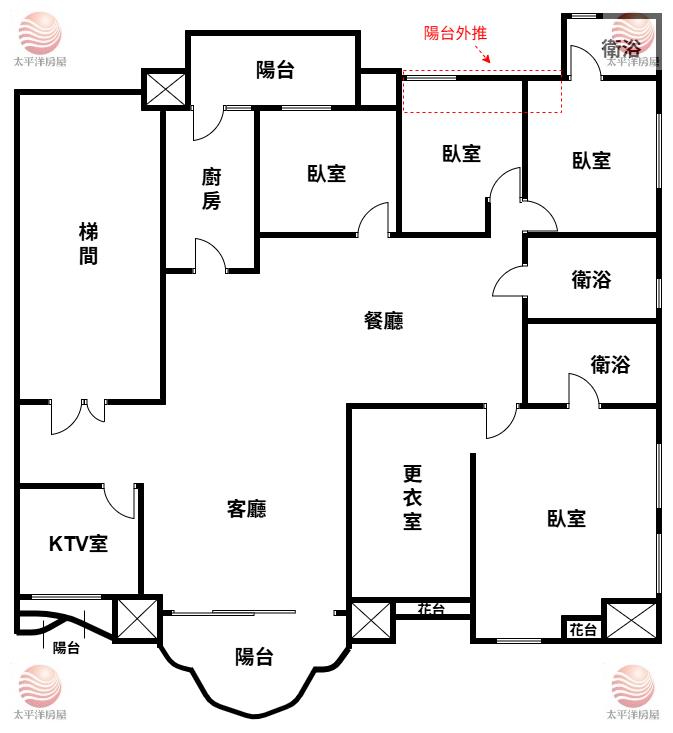 五股買房賣屋雙車位宮廷榮華大四房,新北市五股區成泰路一段