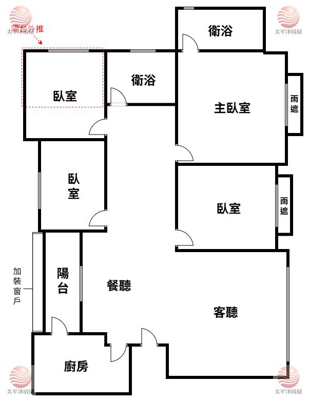 泰山買房賣屋18甲23%低公設一品4房車,新北市泰山區仁愛路