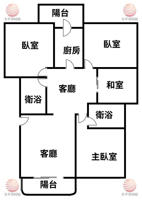 五股買房賣屋低公設前後陽台四房車,新北市五股區西雲路