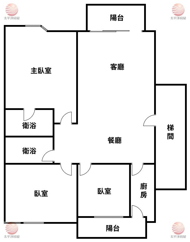 五股買房賣屋圓山芳鄰雙陽台三房車,新北市五股區成泰路一段